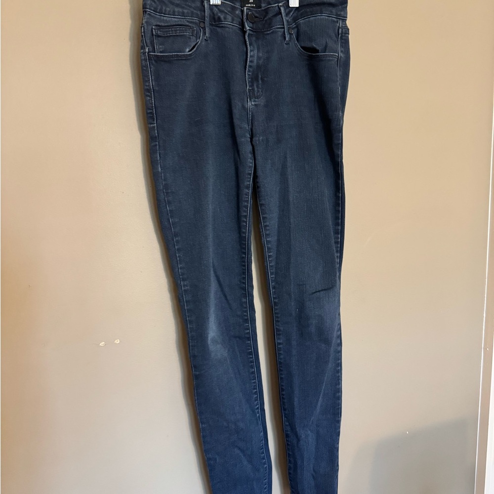Just Black Blue Skinny Jeans High-Waisted